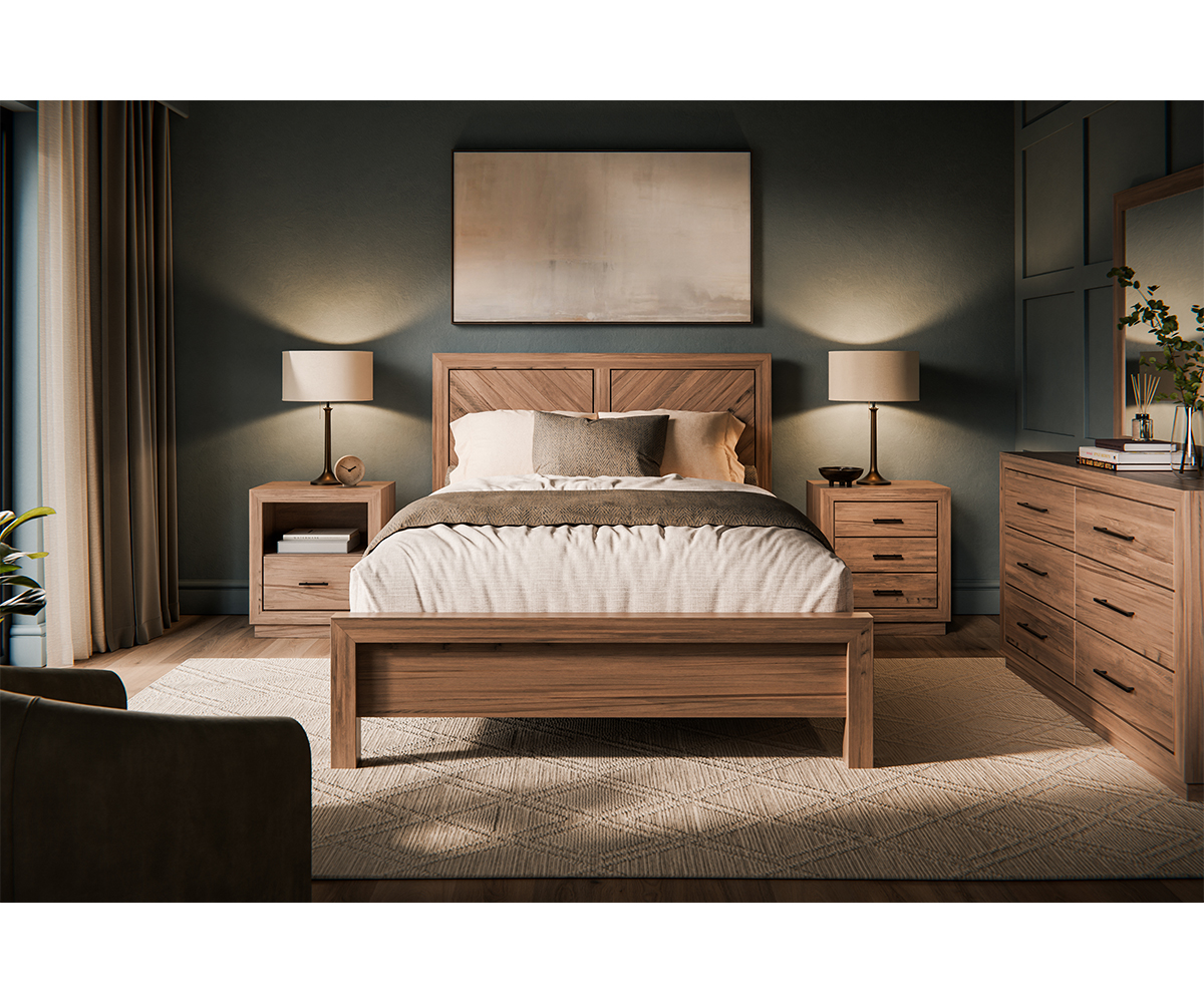 Handcrafted living room furniture in a welcoming room setting